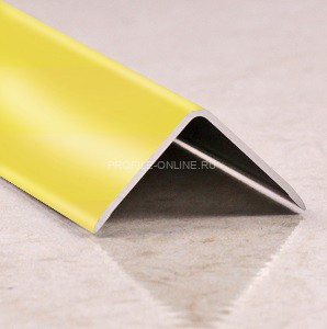 Уголок алюминиевый 15х15 мм ПН-15х15 золото глянец 2,7 м