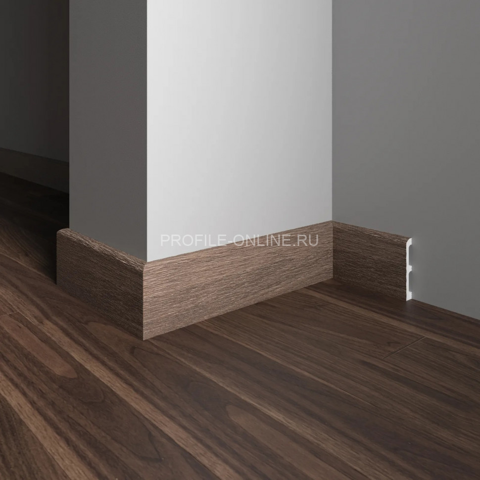 Плинтус для пола 80х13 мм Decor-Dizayn 706-92SH полистирол под дерево 2.4 м