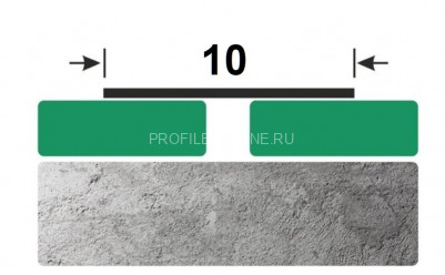 Полоса 10 мм из алюминия ПА-10 белая 2.7 м