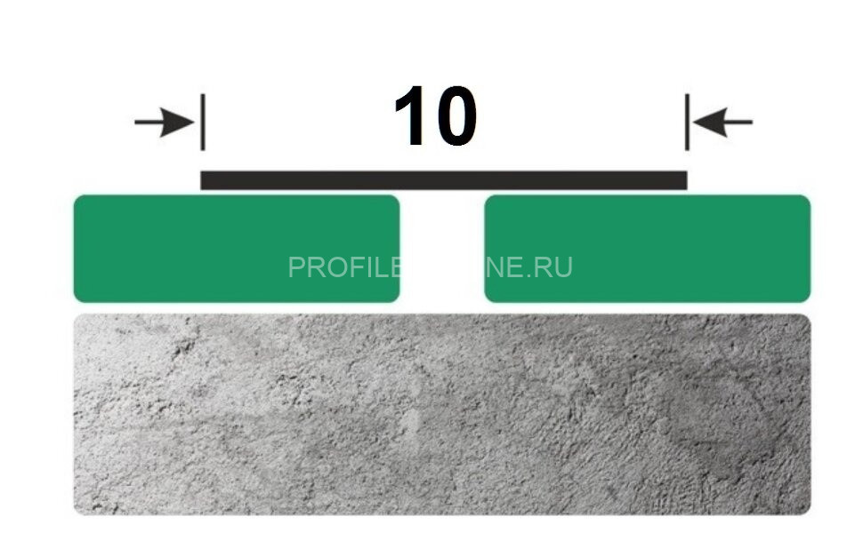 Полоса 10 мм из алюминия ПА-10 белая 2.7 м