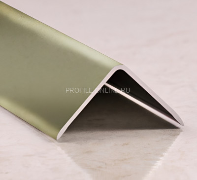 Уголок алюминиевый 10х20 мм PV62-16 титан матовый 2,7 м