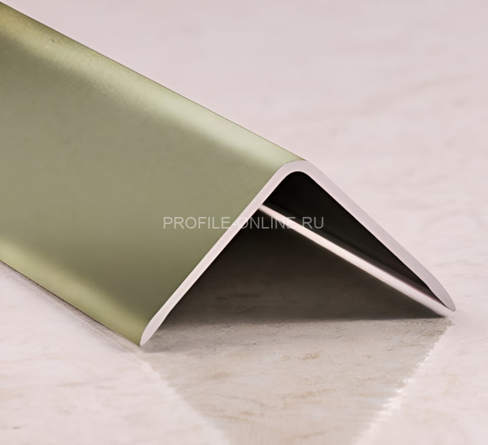 Уголок алюминиевый 10х20 мм PV62-16 титан матовый 2,7 м