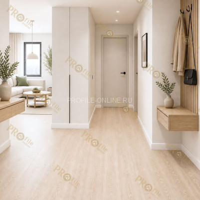 Плинтус ПВХ Comfort Classic 80 напольный Белый 001 классика