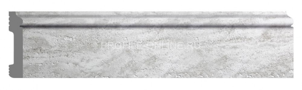 Плинтус напольный DECOMASTER D005-1634 ДМ(79x13x2400) ударопрочный полимер Кварц белый