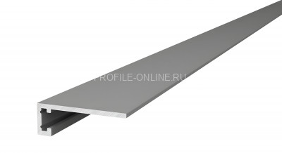 Микроплинтус алюминиевый Диал МП-6 серебро 2 м