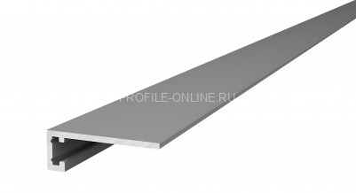 Микроплинтус алюминиевый Диал МП-6 серебро 2 м