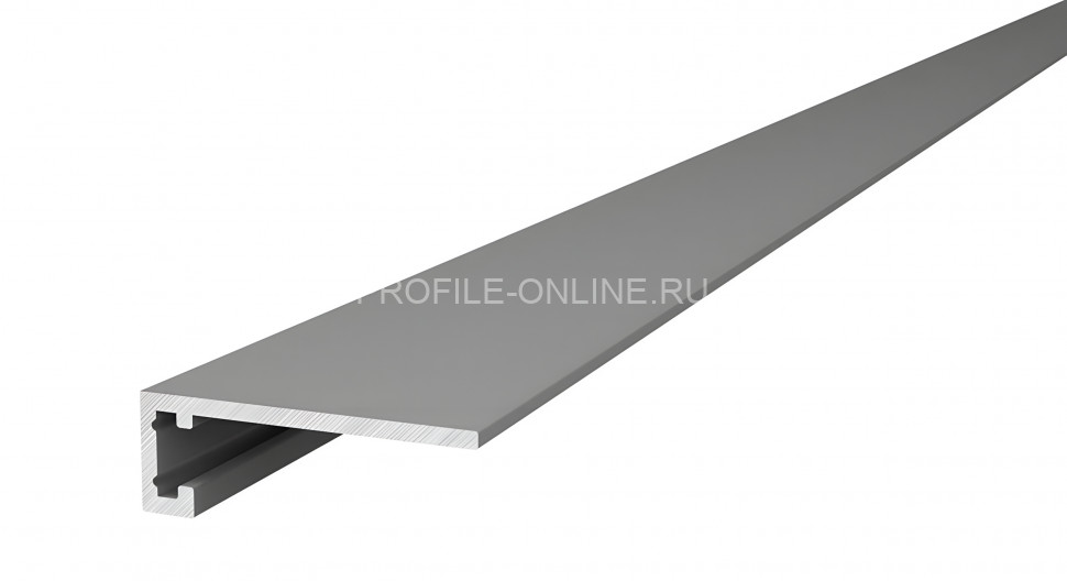 Микроплинтус алюминиевый Диал МП-6 серебро 2 м