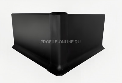 Уголок внешний для плинтуса Евротрим L-100 ПВХ черный