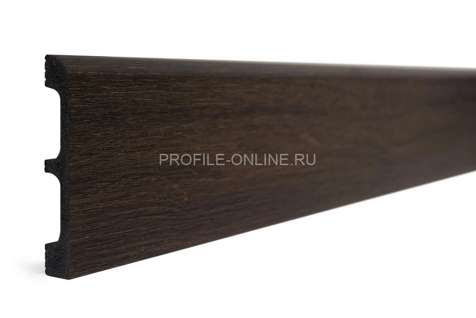Плинтус для пола 80х13 мм Decor-Dizayn 706-93SH полистирол под дерево 2.4 м