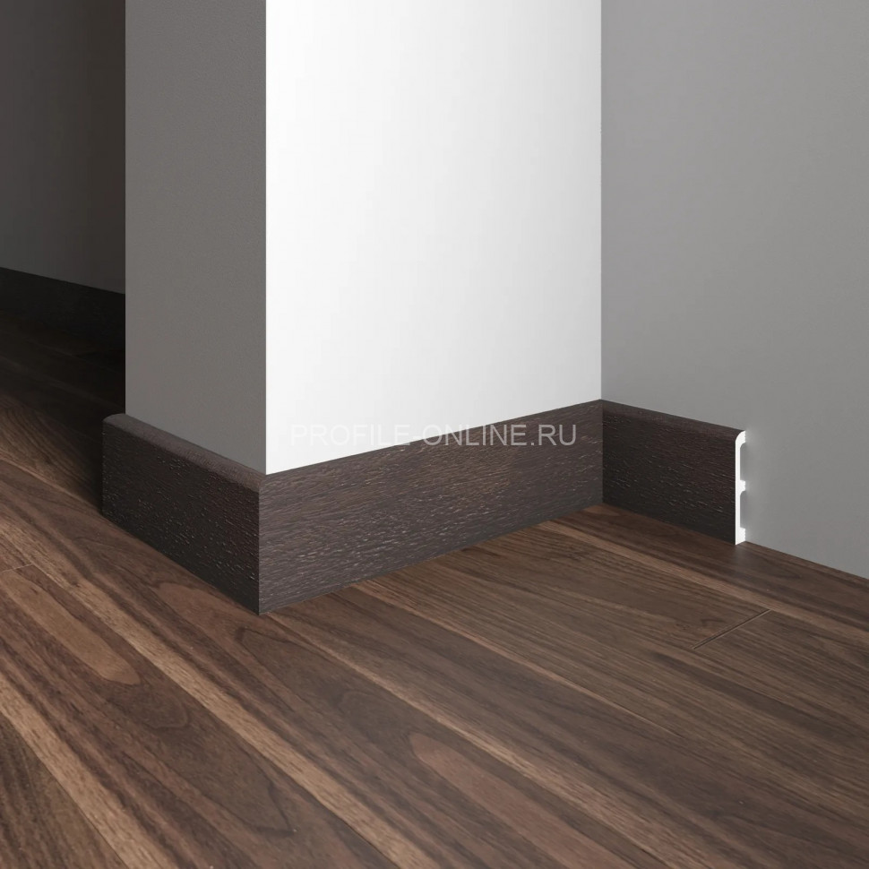 Плинтус для пола 80х13 мм Decor-Dizayn 706-93SH полистирол под дерево 2.4 м