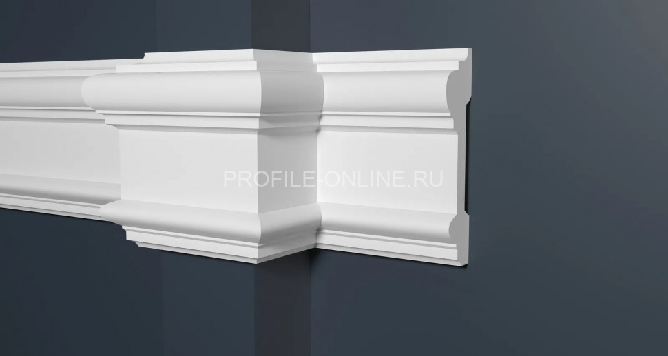 Декоративный молдинг 96х25 мм Decor-Dizayn DD601 полистирол белый, под покраску 2 м