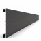 Плинтус с кабель-каналом напольный из алюминия 60 мм Диал 9143 черный 3 м