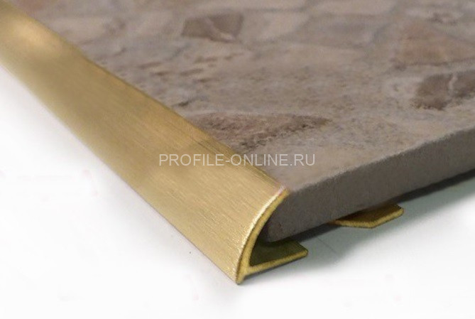 Латунный С-профиль RJ 1259 OS 12,5 шлифованный 2,7м